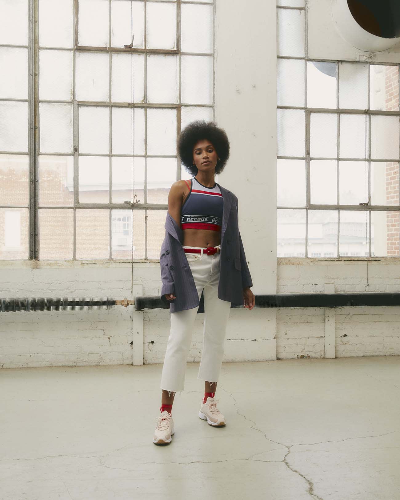 DoubleSportsBraUnderBlazer DoubleSportsBraUnderBlazer