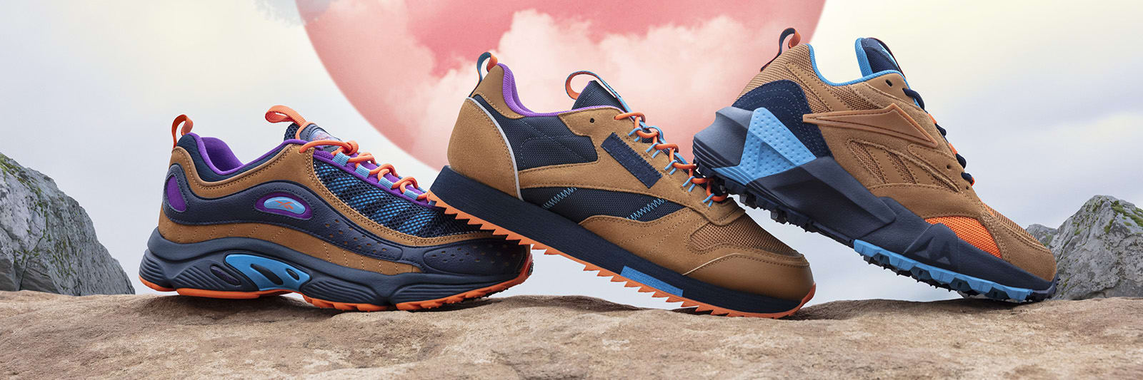 reebok pumps 90s womens brown