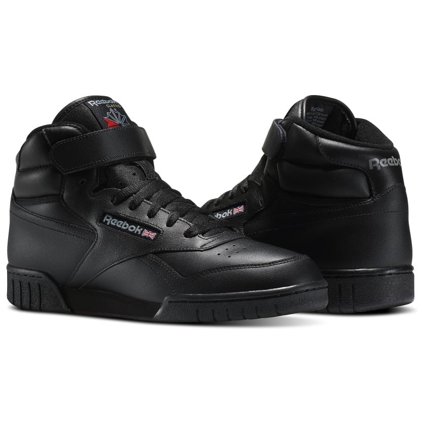 black high top reebok shoes