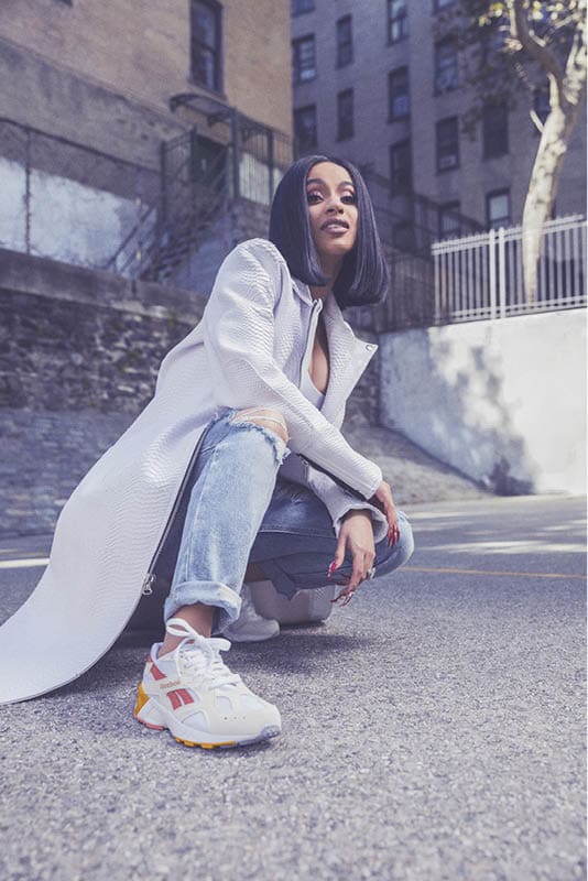 reebok shoes cardi b