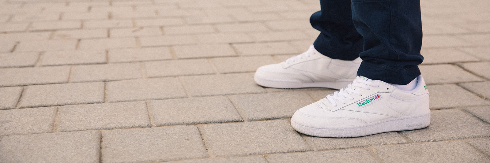 reebok classic white on feet