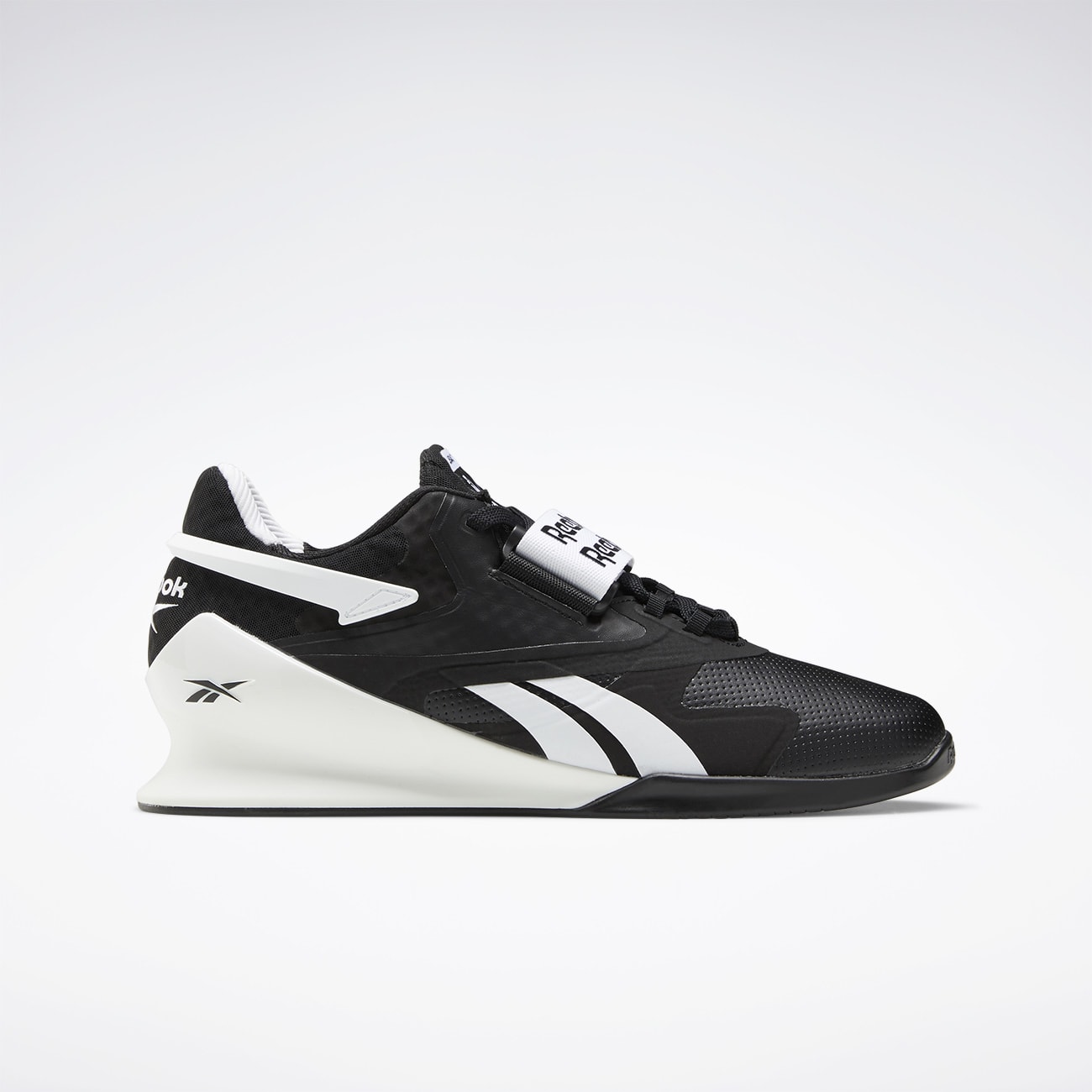 reebok legacy lifter black white