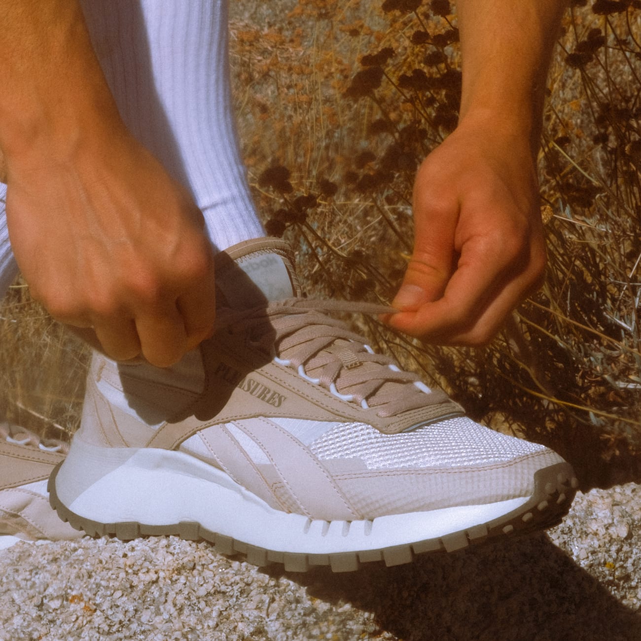 Reebok Teams up With PLEASURES for a Desert-Inspired Classic Leather Legacy