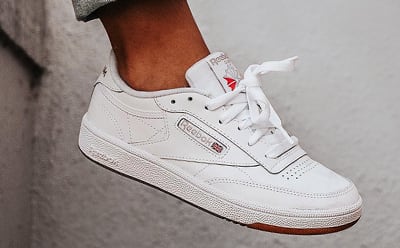 white casual women's sneakers