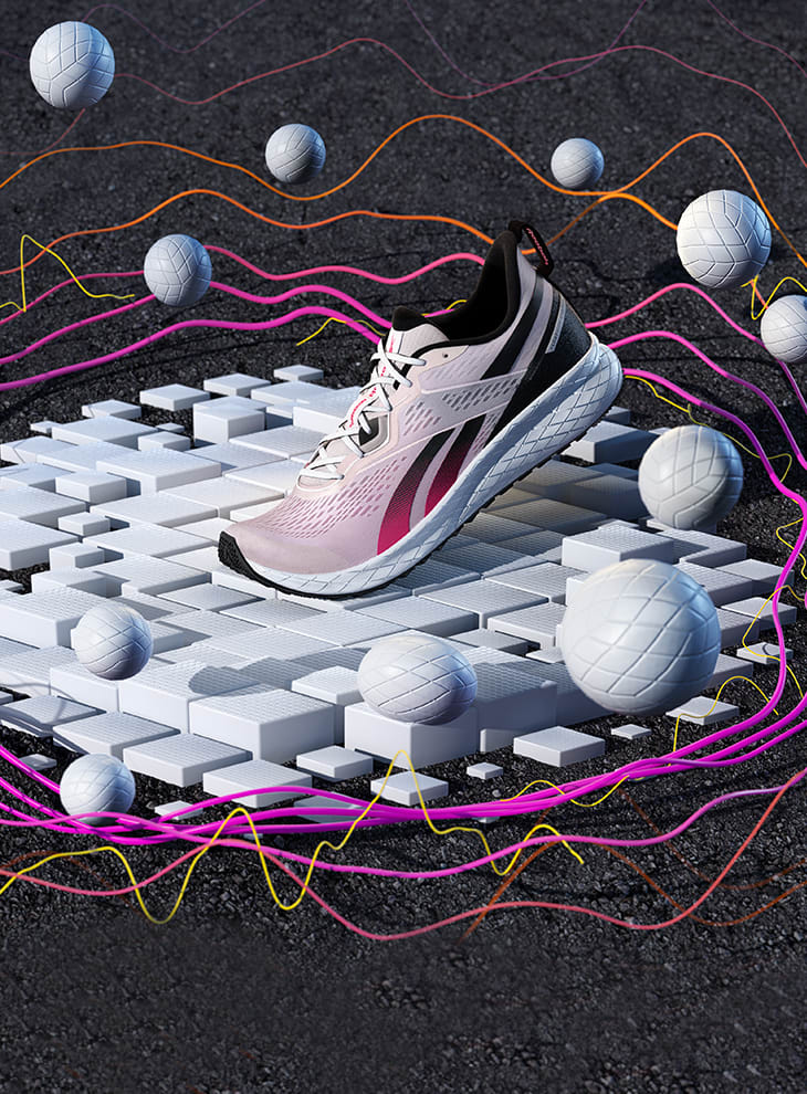 reebok women's plus runner tech sneakers